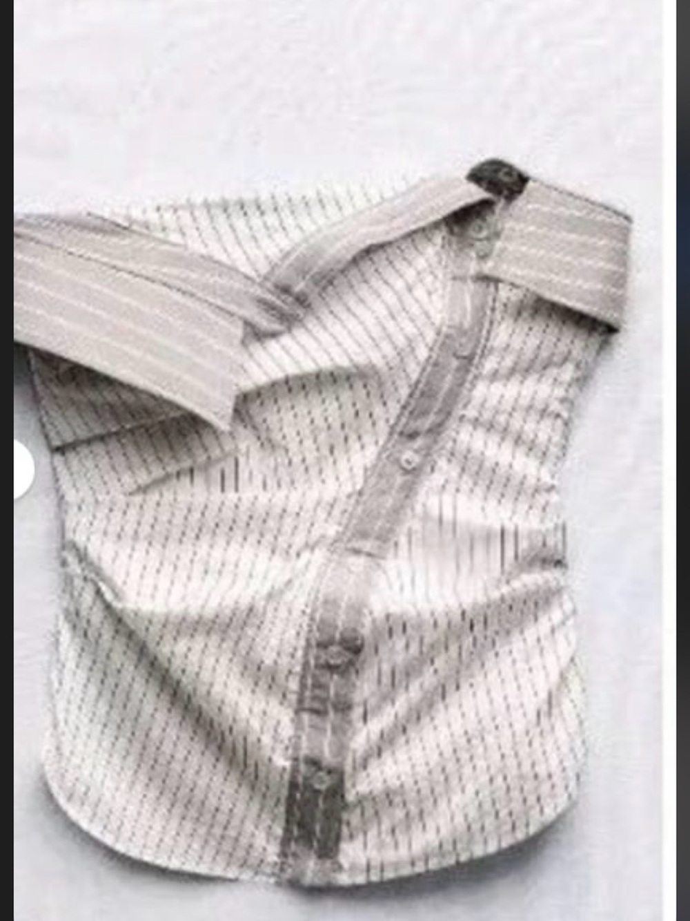 Zara asymmetric stripped corset